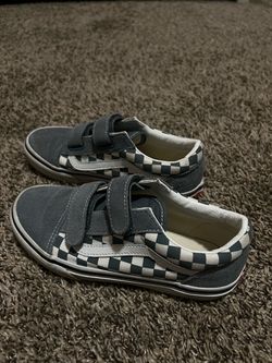 Vans Old Skool Checkerboard Velcro Sneakers