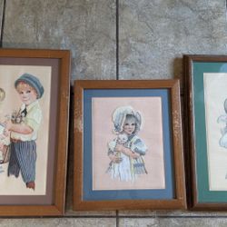 Needlepoint Art   Last Change  $ 50 For Set (3)