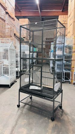 Extra Large Tall Bird parrot flights Cage 69 Inch, black