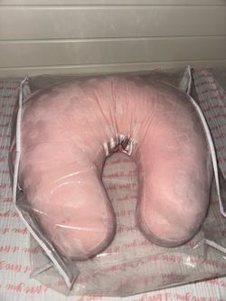 Pink nursing pillow