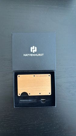 Hayvenhurst Wooden Minimalist Card Wallet