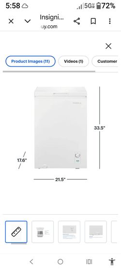 Best Buy 3.5 cubic ft freezer/ refrigerator