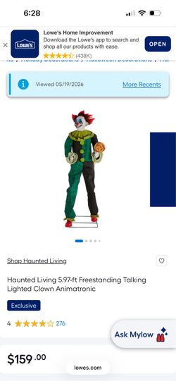 Lowe’s 2021 clown animatronic they do not make this anymore. They do not make this animatronic anymore.