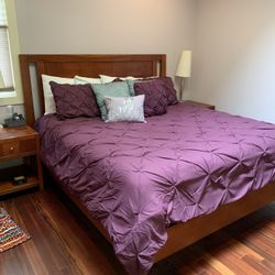 King Size Bed, Mattress, And Box Spring