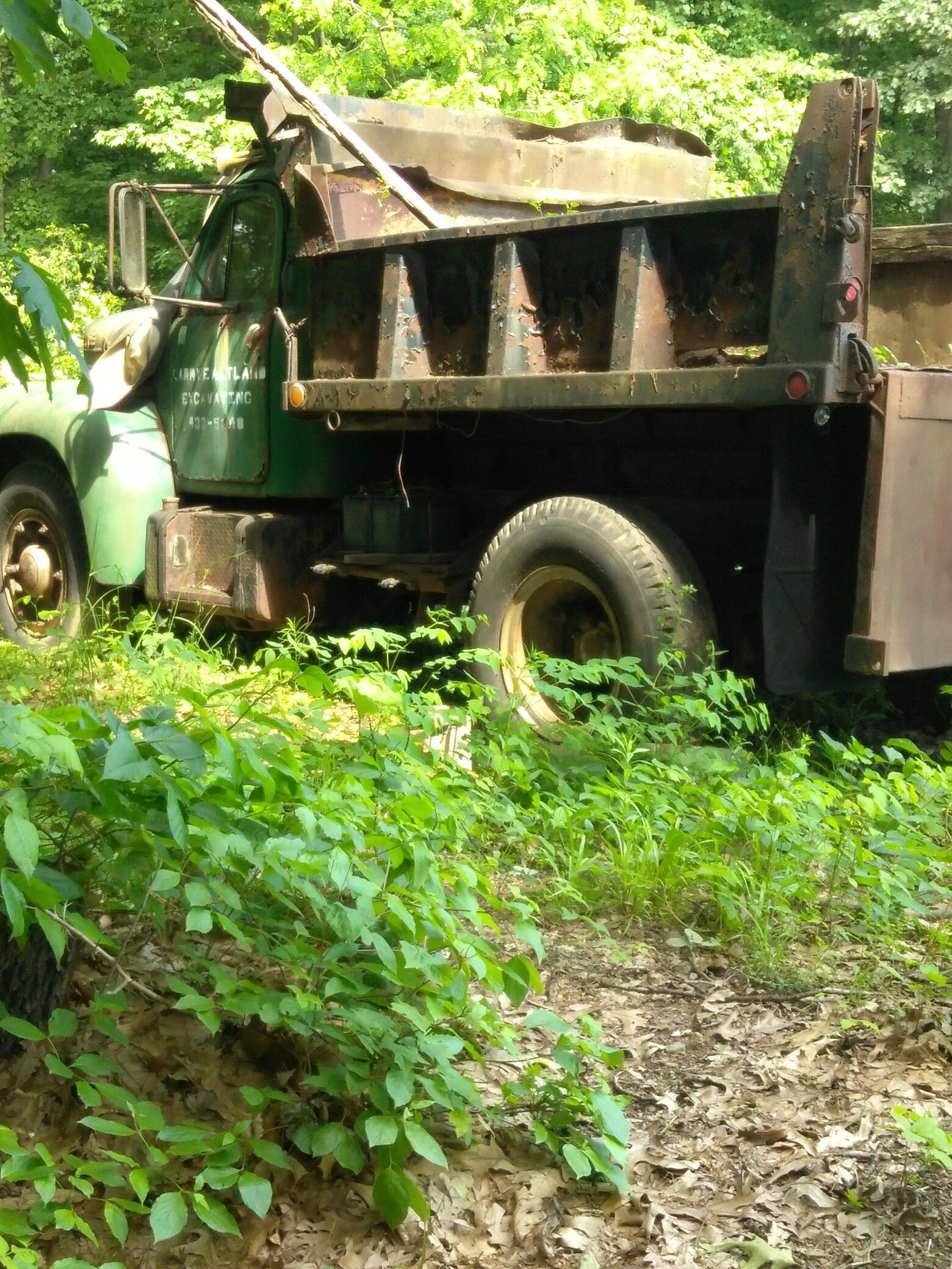 Old B model Mack dump truck