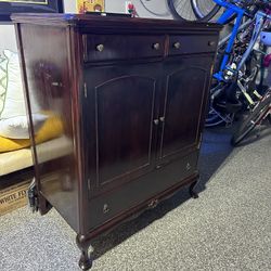 Antique Tall Boy Dresser - Drawers - Real Wood 