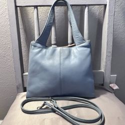 Leather Co. Pale blue Crossbody Purse For Women 