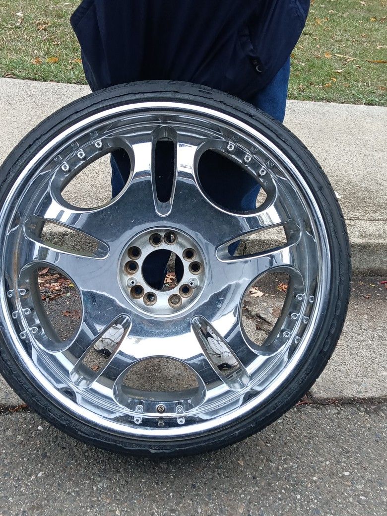 Silver Chrome. Rims  Bling For Your Tires