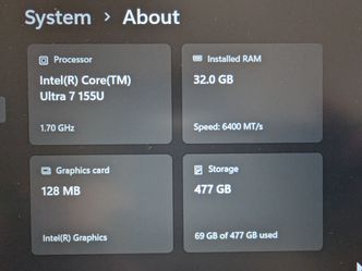 Lenovo x1 carbon 12 gen 32gb