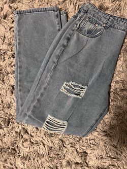 Straight baggy jeans
