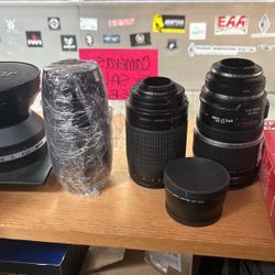 Camera Lens All Priced Separately 