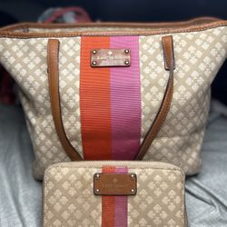 Kate Spade Purse And Matching Wallet 