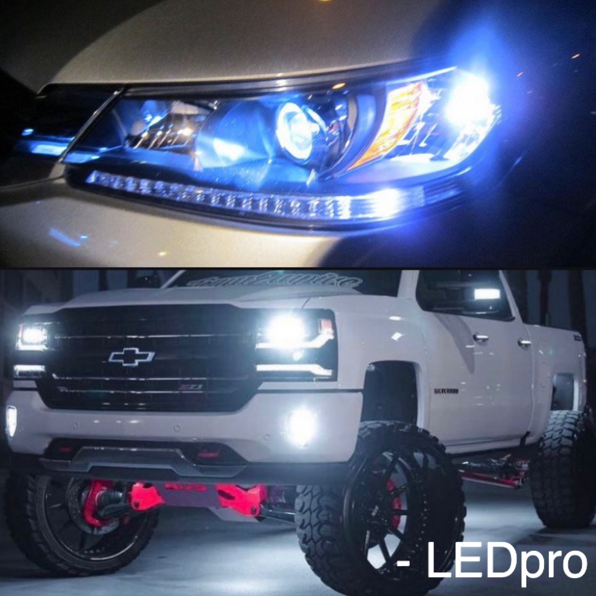 LED Headlight Bulbs Kit 6000K White Headlamp or Foglight Replacement Bulbs Conversion Kit 2 Year Warranty/ Luces Led Faro Fits All Vehicles