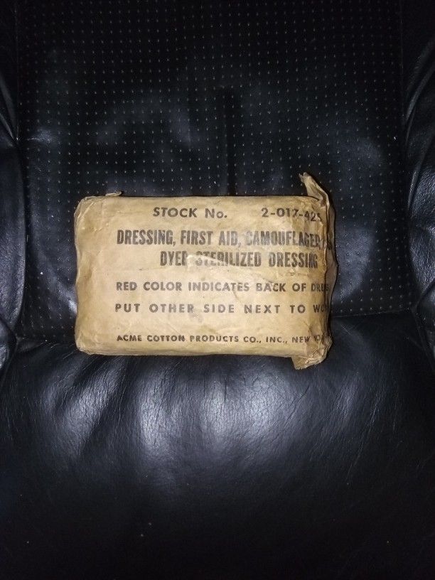 WWII First Aid Dressing Kit