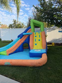 Water Slide with Climbing Wall(Read Description )