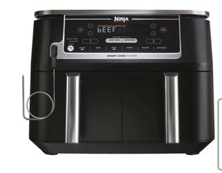Ninja – Foodi 6-in-1 10-qt. XL 2-Basket Air Fryer with DualZone Technology  – Grey – The Market Depot