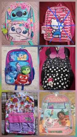 Minnie Mouse, Stitch, Inside Out, Princess,Moana