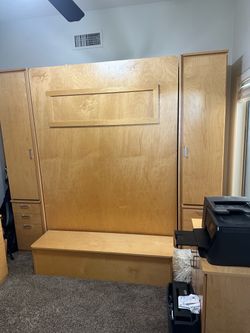 Murphy bed and cabinets