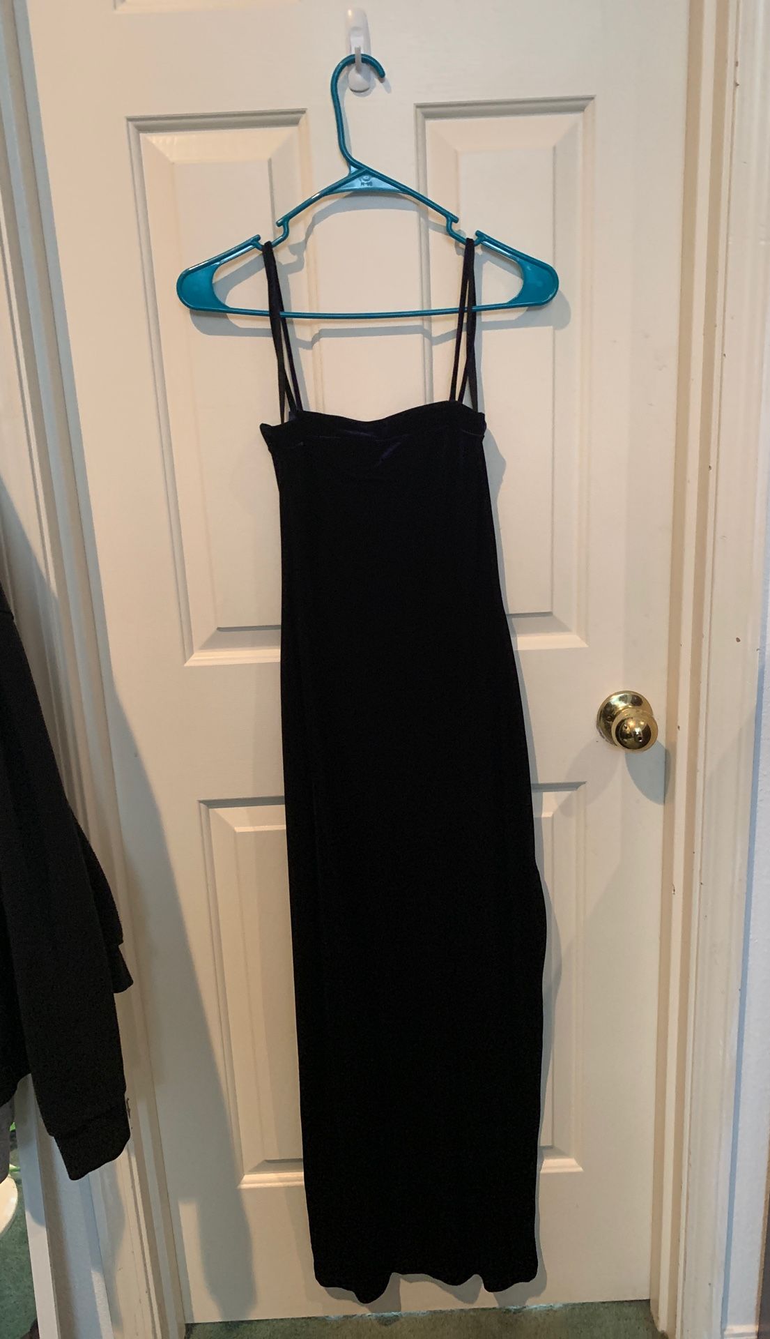 Blue Velvet Formal Dress