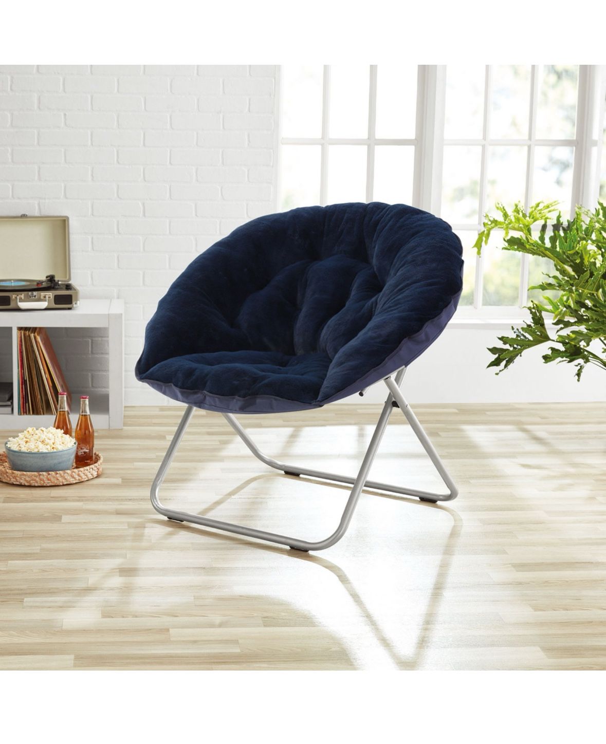 Members Mark Comfy Saucer Chair In Navy Brand New
