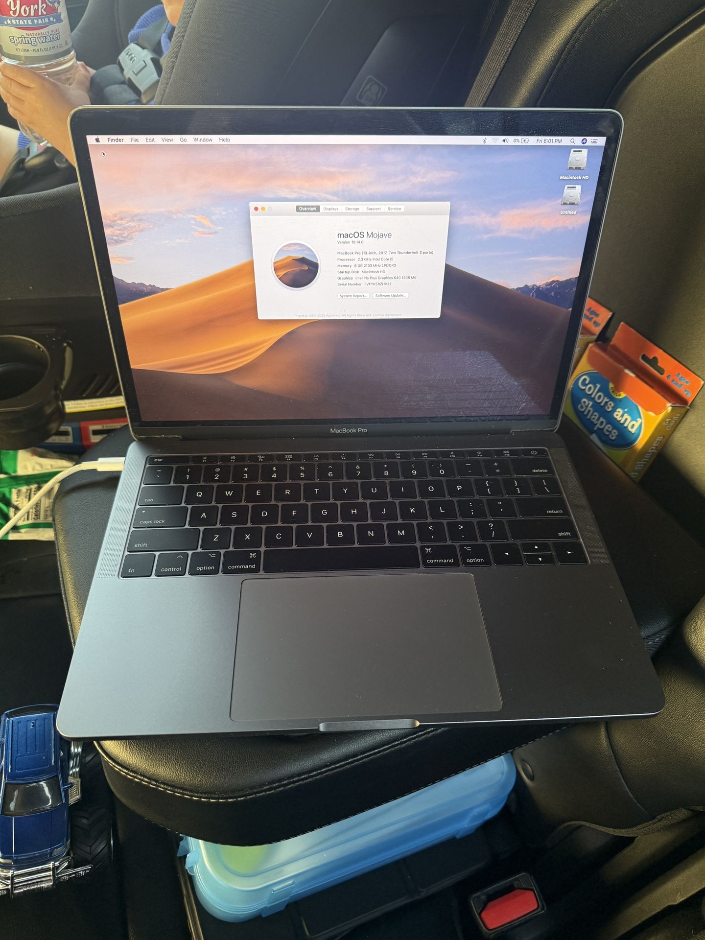 Apple 13” 2017 MacBook Pro Space Gray 2.3ghz Core i5 8gb Ram 128gb Flash macOS