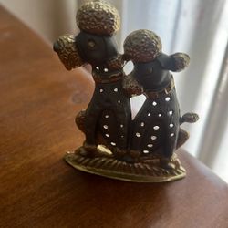Small Poodle Earring Holder Vintage 
