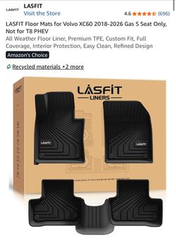 LASFIT Floor Mats for Volvo XC60 2018-2026