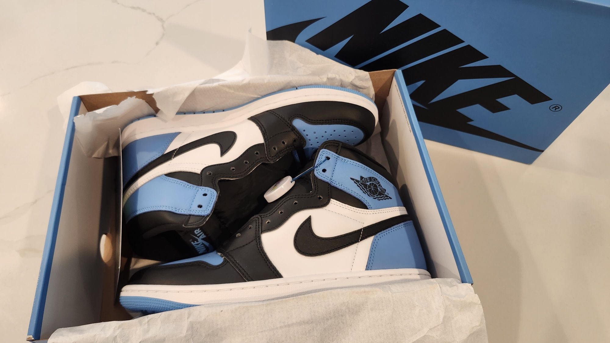 Air Jordan 1 UNC Blue, Size 9.5 DS