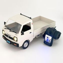 RC Kei Truck WPL D14 RC Car Off Road RTR Suzuki 1/10 Scale Remote Control Kei Truck RC Drift Car 4x4 2.4 GHz 280 Motor Fully Proportional Carry Vehicl