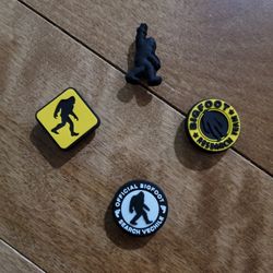 Lot Of 4 Bigfoot Croc Charms 