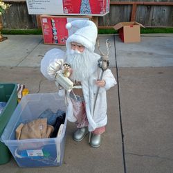 Pink And White Santa Claus 