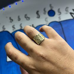 10k gold nugget ring
