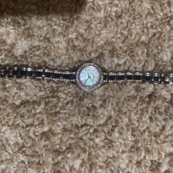 Anne Klein Black And Silver Watch 