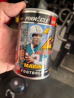 1997 Pinnacle Inside Dan Marino Football Cards Can