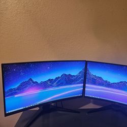 TWO 144HZ AOC Monitors For Gaming 1080P
