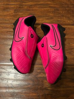 Nike Kids Soccer Cleats Pink and Black