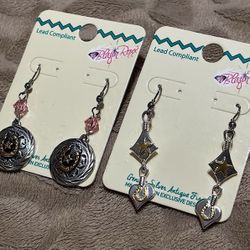 Blazin Roxx - TwoTone Horse Shoe Dangle Earring Duo