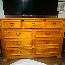 Solid wood dresser