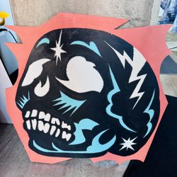 CALAVERA Acrylic on Wood Sarah Ballard PUEBLO ARTIST