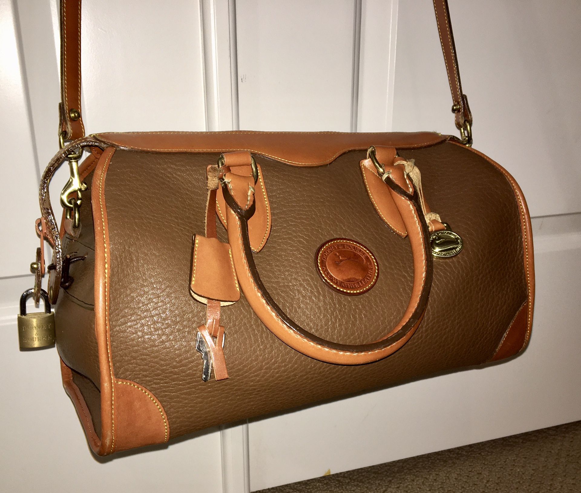 Rare Vintage Dooney & Bourke Duffel Bag.