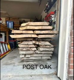 POST OAK LIVE EDGE SLABS