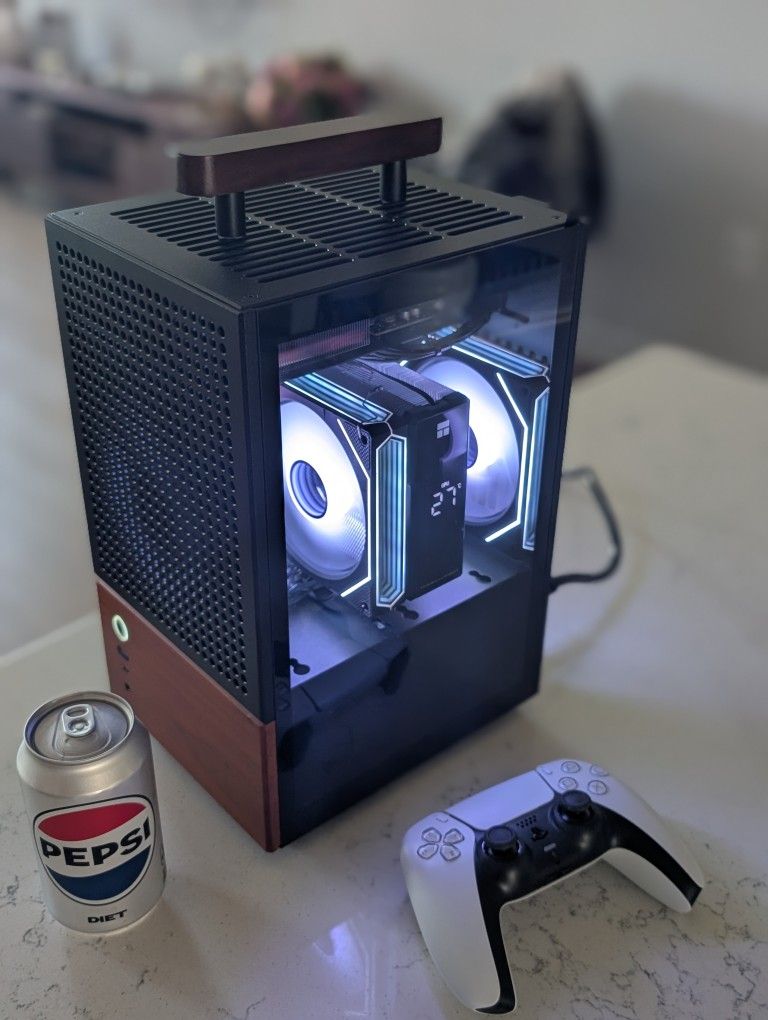 Small Mini ITX RGB Gaming PC - Nvidia 5060 Ti 16GB + Ryzen 9600X