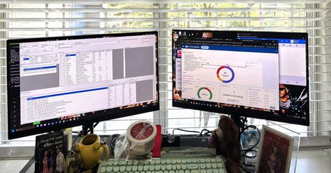 Lenovo ThinkVision 24” Dual Monitor Setup – Like New