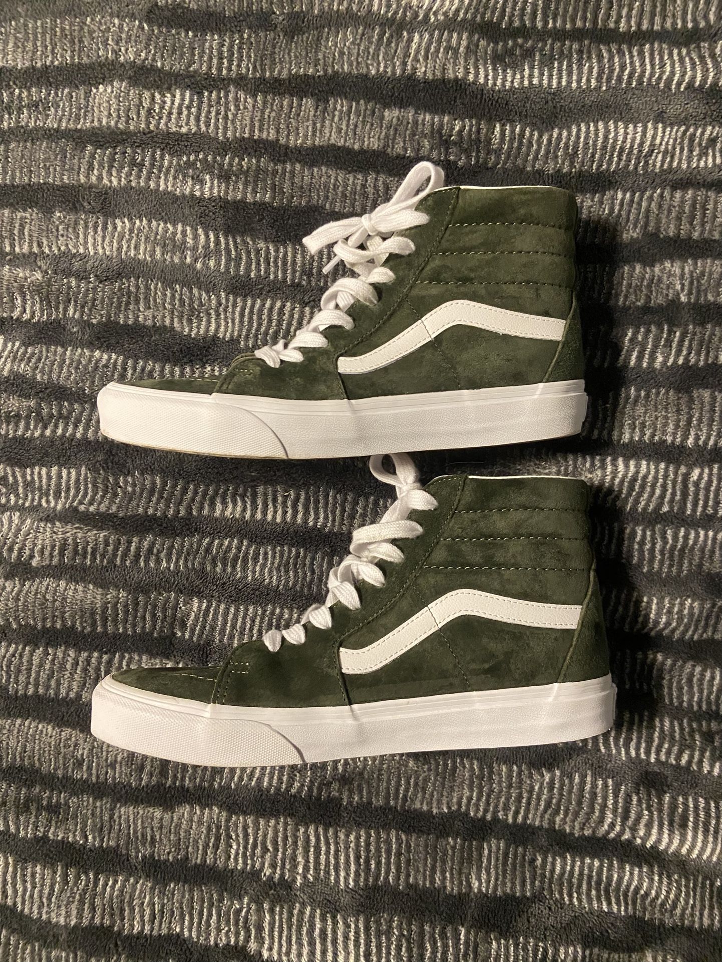 Dark Green High Top Vans