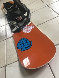 Size 156 Burton Snowboard with Large Bindings