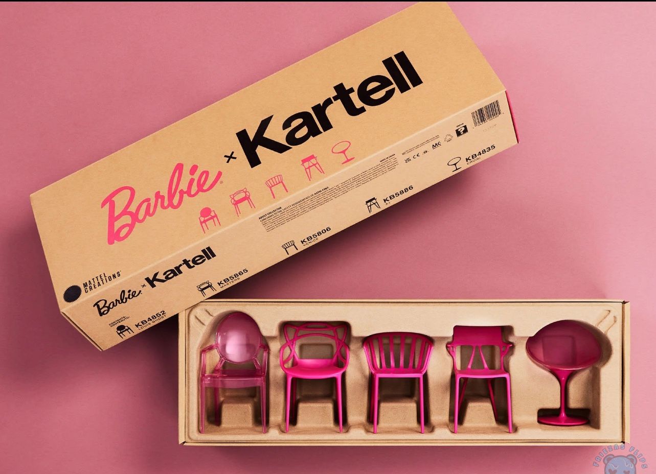 Barbie x Kartell 5-Piece Doll-Sized Chair Set 