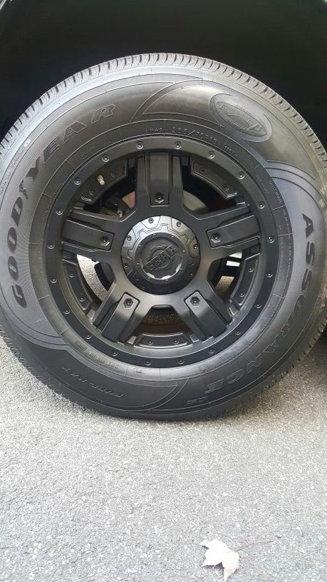 4 new 18 inch rims and tires for trucks