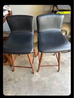 Article’s Sede Leather Swivel Counter Stool - set of 2