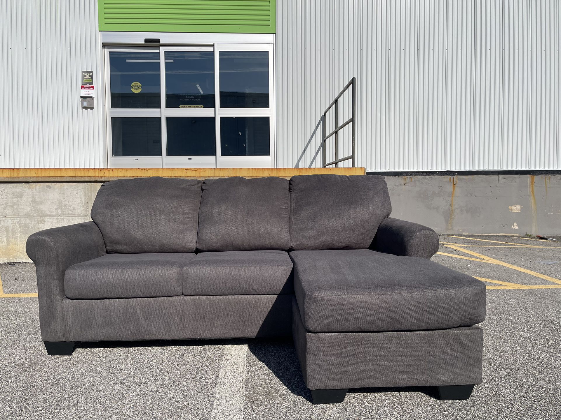 Gray Sectional With Movable Chaise! 