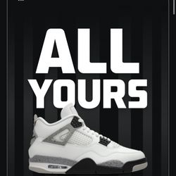 Jordan 4 White Cement